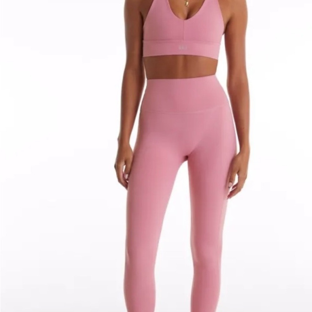 Pink Gloss Set Active Luxform Bra and Leggings Set